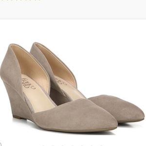Franco Sarto Fenway Suede Wedge Size 4